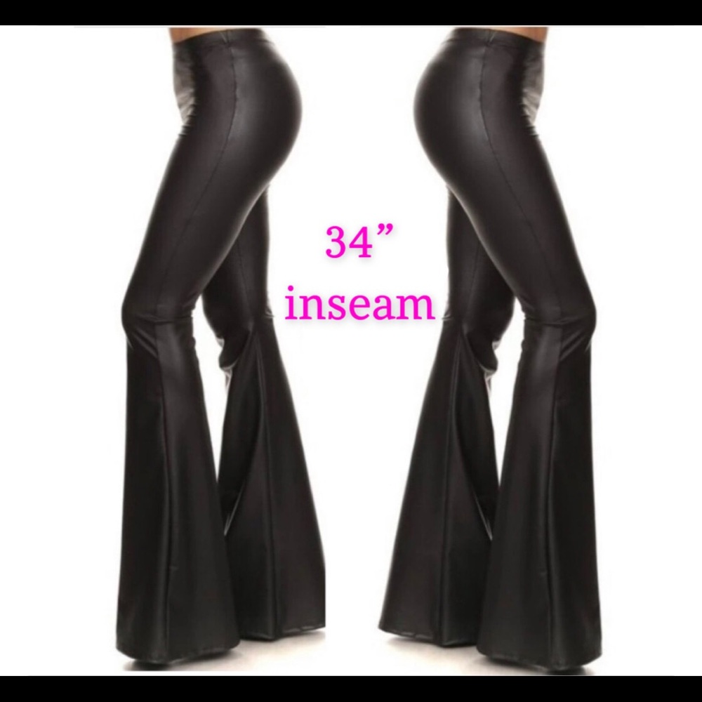 New Faux Leather Bell Bottoms Gem